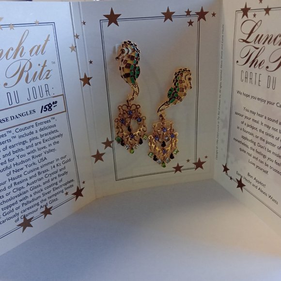 Lunch at the Ritz - Seahorse Dangles - Picture 2 of 15